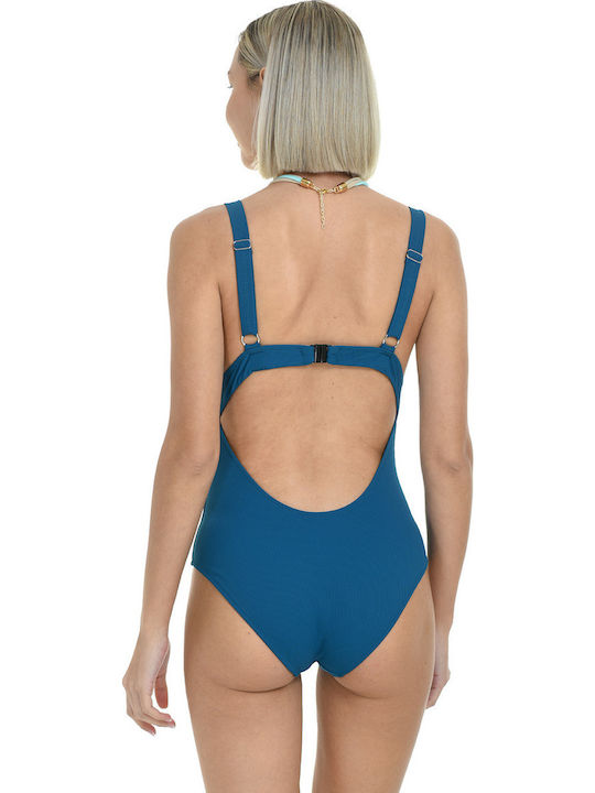 One-Piece Swimsuit Petrol Blue