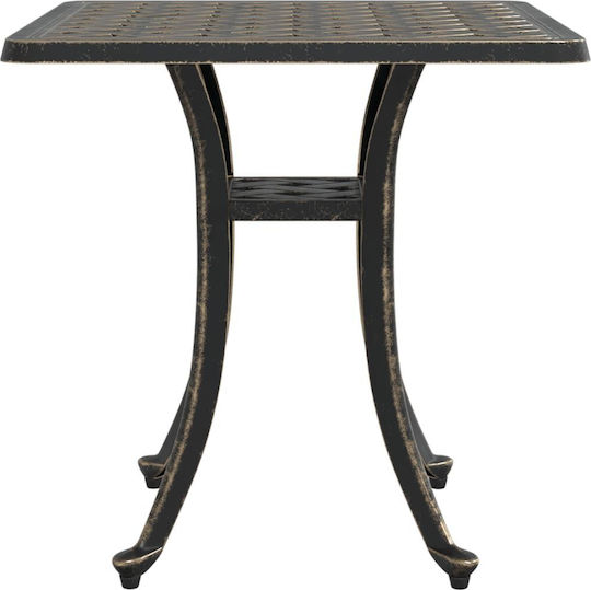 Masa Masa de lounge pentru spații exterioare mici Aluminiu Bronz 53x53x53buc