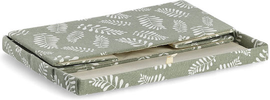 Fabric Storage Box with Lid Green 36x26x16.5cm 1pcs