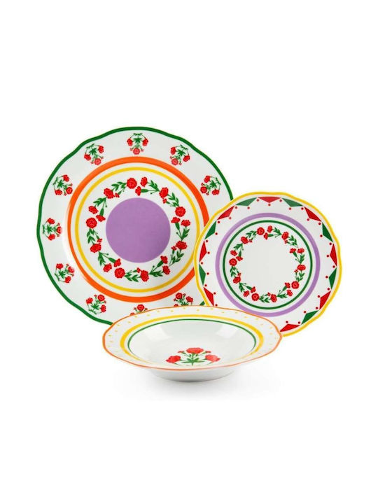Excelsa White Porcelain Dinnerware Set 18pcs