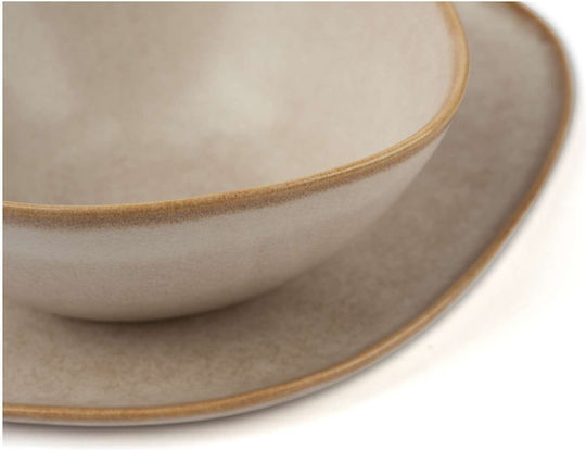 Excelsa Beige Ceramic Dinnerware Set 12pcs