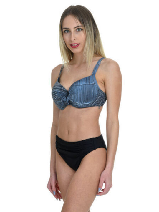 MiandMi Bikini Set Top & Slip Bottom Blue