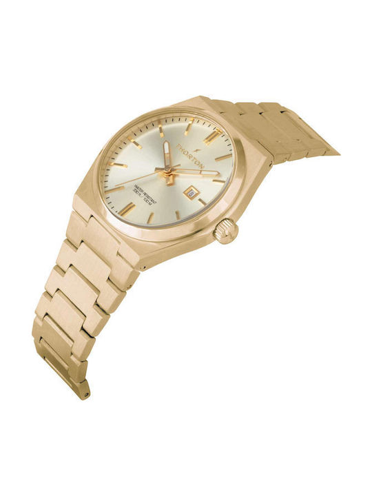 Thorton Uhr mit Gold Metallarmband