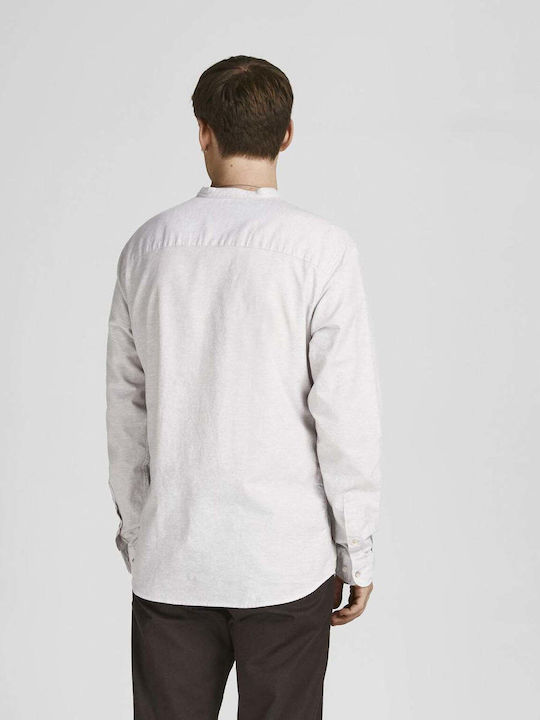 Jack & Jones Men's Shirt Long Sleeve Cotton White