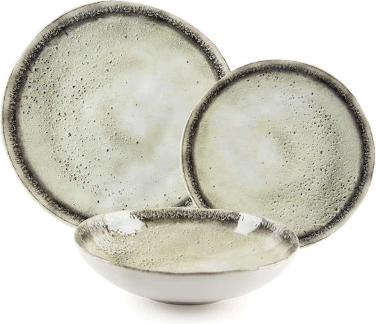 Excelsa Teller Suppe Keramik Weiß mit Durchmesser 21cm