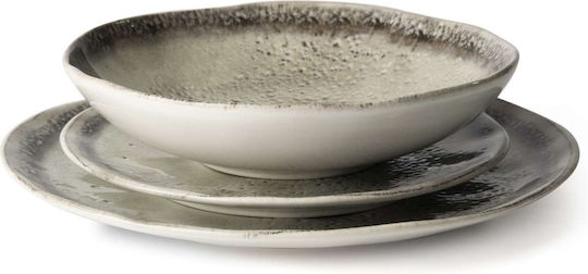 Excelsa Teller Wüste Keramik Weiß mit Durchmesser 20cm