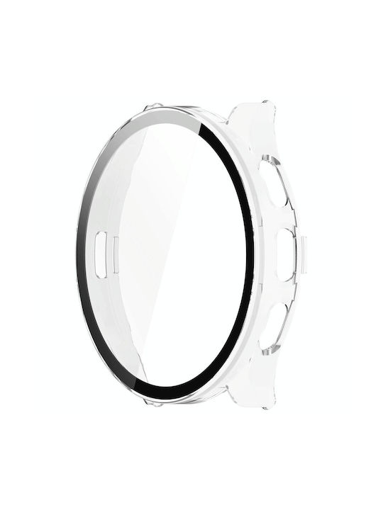 Garmin Venu 3s PC + Gehärtete Glasfolie Integrierte Uhrenschutzhülle Transparent Weiß Garmin Venu 3s PC + Gehärtete Glasfolie Integrierte Uhrenschutzhülle Transparent Weiß