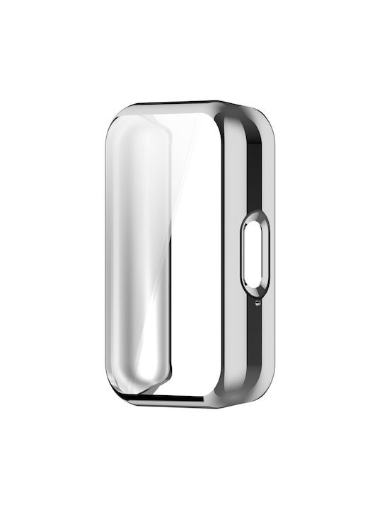 2в1 протектор за екрана в случай на Xiaomi Redmi Watch 3 Lite Watch 3 Active Silver