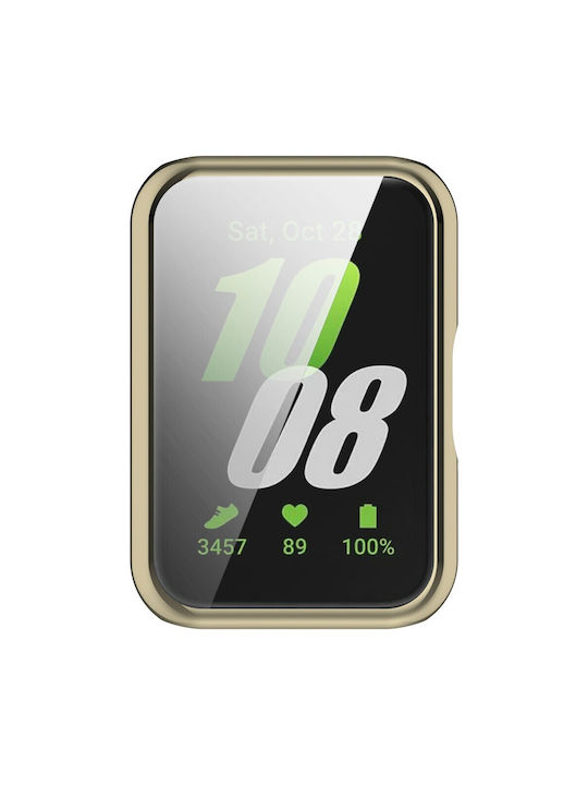 2-в-1 калъф със защитно фолио за Xiaomi Redmi Watch 3 Lite Watch 3 Active Gold