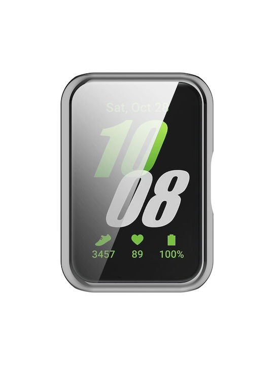 2в1 протектор за екрана в случай на Xiaomi Redmi Watch 3 Lite Watch 3 Active Silver