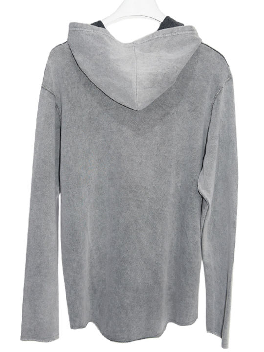 Shaikko Herren Sweatshirt mit Kapuze Gray