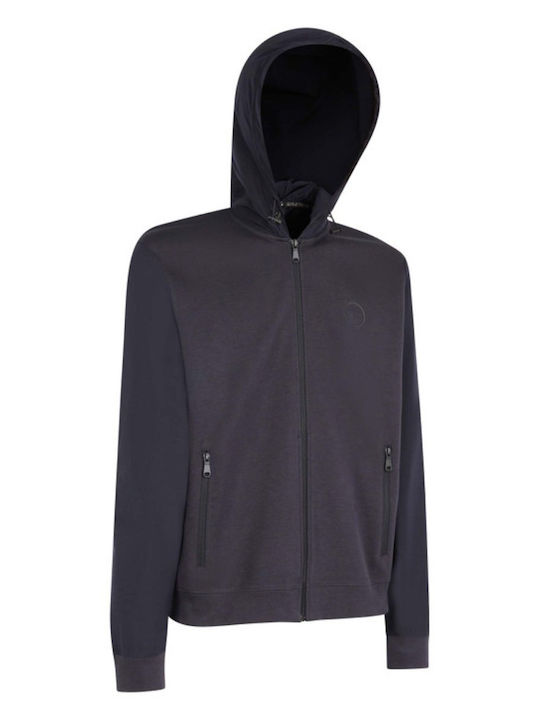 Geox Men's Sweatshirt with Hood and Pockets Blue