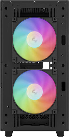 Deepcool CH360 Digital Gaming Micro Tower Κουτί Υπολογιστή με Πλαϊνό Παράθυρο Μαύρο