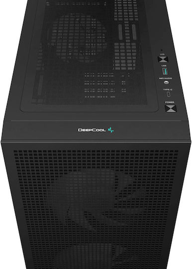 Deepcool CH360 Digital Gaming Micro Tower Κουτί Υπολογιστή με Πλαϊνό Παράθυρο Μαύρο