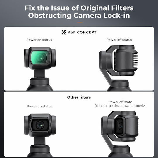 K&F Concept Защита на Обектива за DJI Екшън Камера