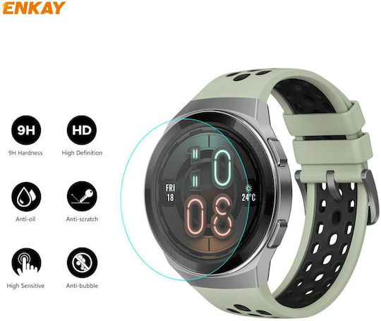 1 Piece Huawei Watch GT 2e 46mm Dynamic Edition Enkay Hat-prince 0.2mm 9h 2.15d Curved Edge Tempered Glass Screen Protector Watch Film