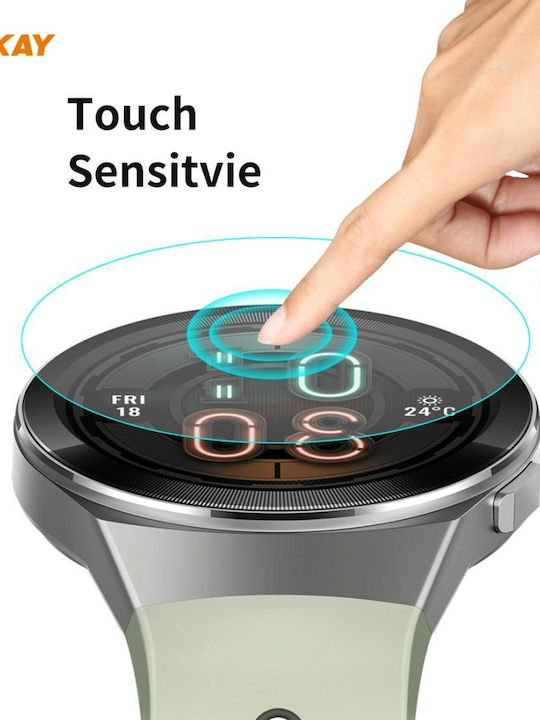 1 buc Huawei Watch GT 2e 46mm Ediție dinamică Enkay Hat-prince 0.2mm 9h 2.15d Protecție ecran din sticlă securizată cu margini curbate pentru ceas film