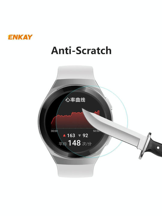 1 buc Huawei Watch GT 2e 46mm Ediție dinamică Enkay Hat-prince 0.2mm 9h 2.15d Protecție ecran din sticlă securizată cu margini curbate pentru ceas film