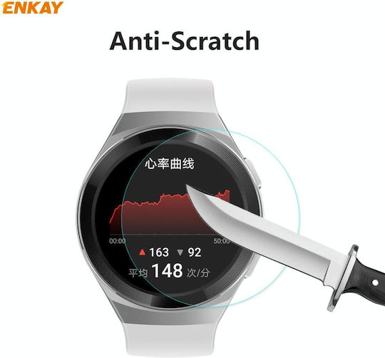 1 Piece Huawei Watch GT 2e 46mm Dynamic Edition Enkay Hat-prince 0.2mm 9h 2.15d Curved Edge Tempered Glass Screen Protector Watch Film