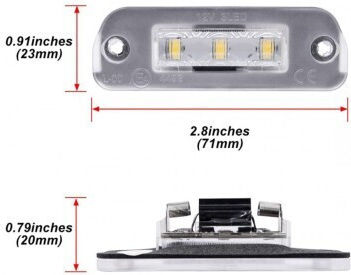 Mercedes-Benz Φώτα Πινακίδας Led για Mercedes-Benz ML 2τμχ