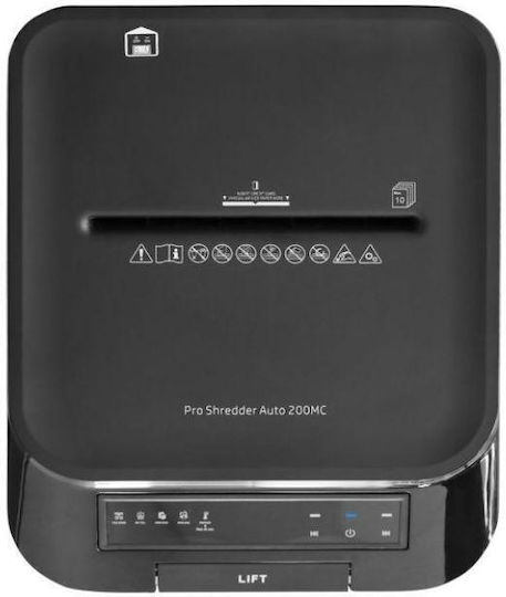 HP Aktevernichter Mikroschnitt 200 Blätter mit Behälter 32.2Es
