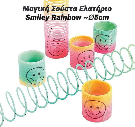 Magischer Frühlings-Slinky Smiley Regenbogen Φ5cm