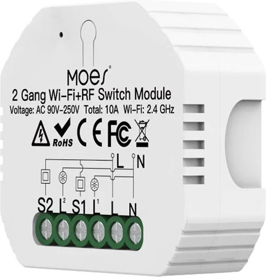 Smart Smart Switch Wi-Fi 10A (με Ουδέτερο)