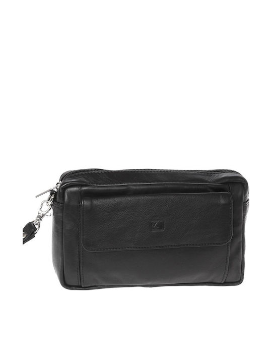Leather Men's Bag Handbag Black