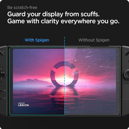 Spigen Glas.tr Slim Premium Tempered Glass Screen Protector Lenovo Legion Go Clear 2 Pieces Agl07413 Agl07413