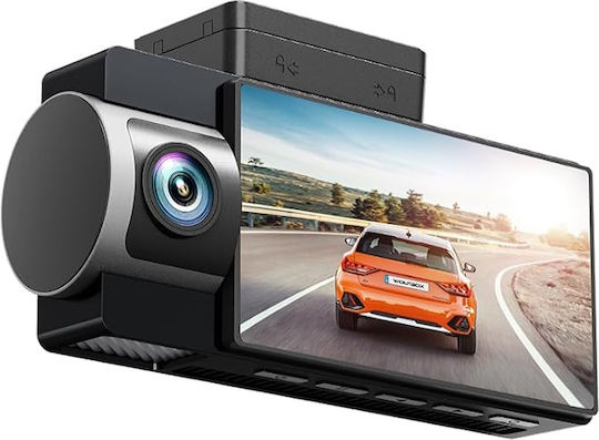 Wolfbox i17 4K-Autokamera-DVR-Set mit 3-Zoll-Bildschirm, WLAN, GPS und Rückfahrkamera