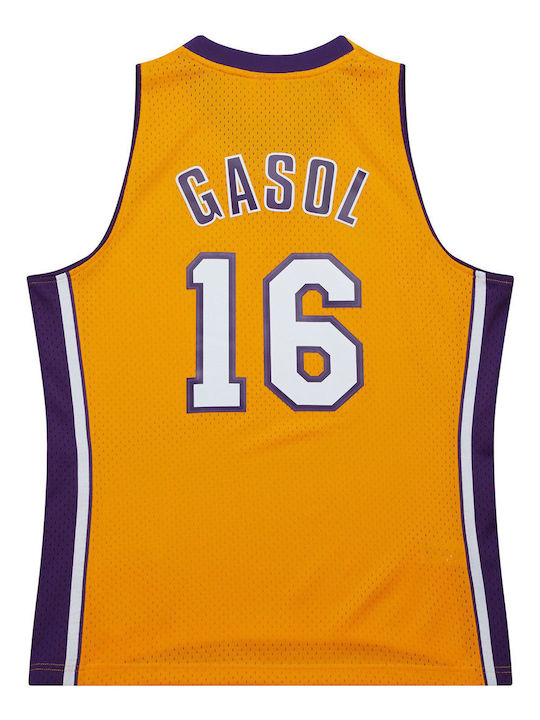 Mitchell & Ness Swingman Lal Pau Gasol Ανδρική Φανέλα Εμφάνισης Μπάσκετ