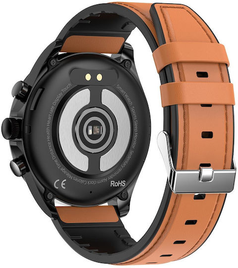 ET440 Smartwatch με Παλμογράφο (Καφέ)