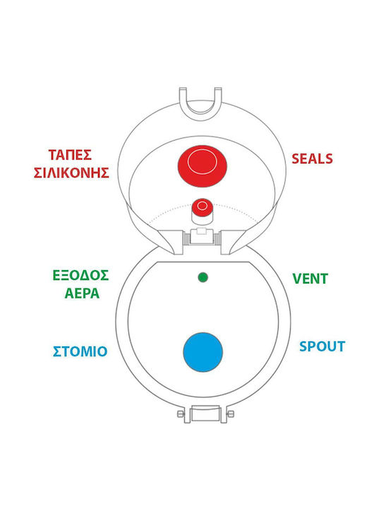 AlpinPro Παγούρι Πλαστικό 500ml Μπλε