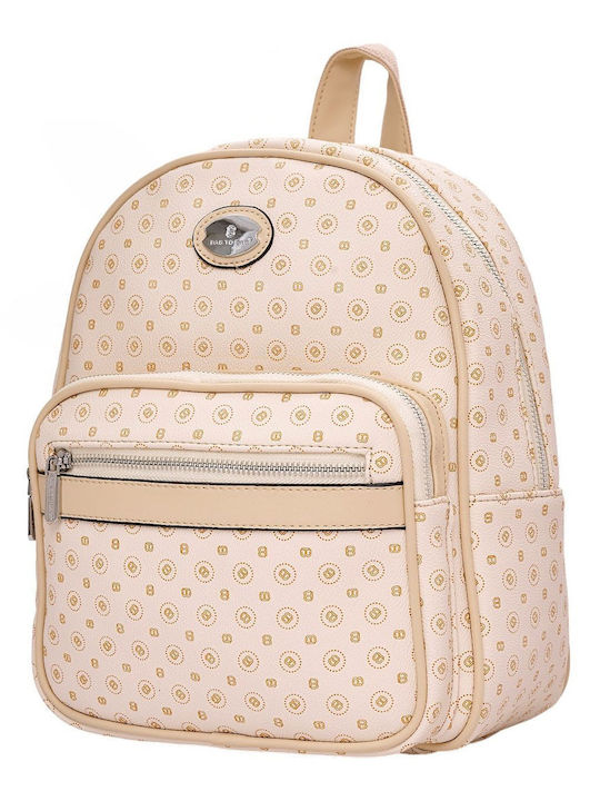 Women's Beige Backpack Bag