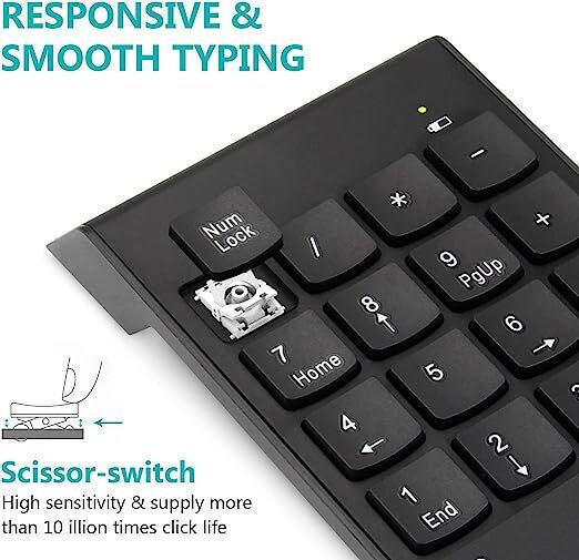 ZE1AK83QWS6A Fără fir Tastatură numerică