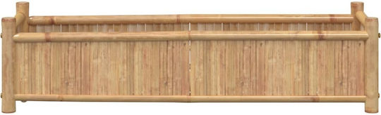 vidaXL Planter Box Bamboo Brown 100x30x25cm.