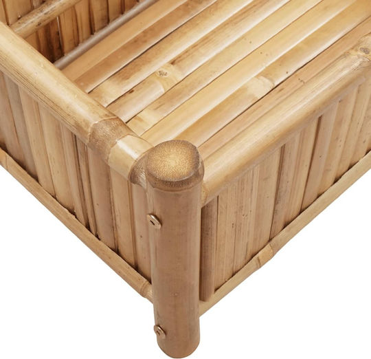vidaXL Planter Box Bamboo Brown 100x30x25cm.