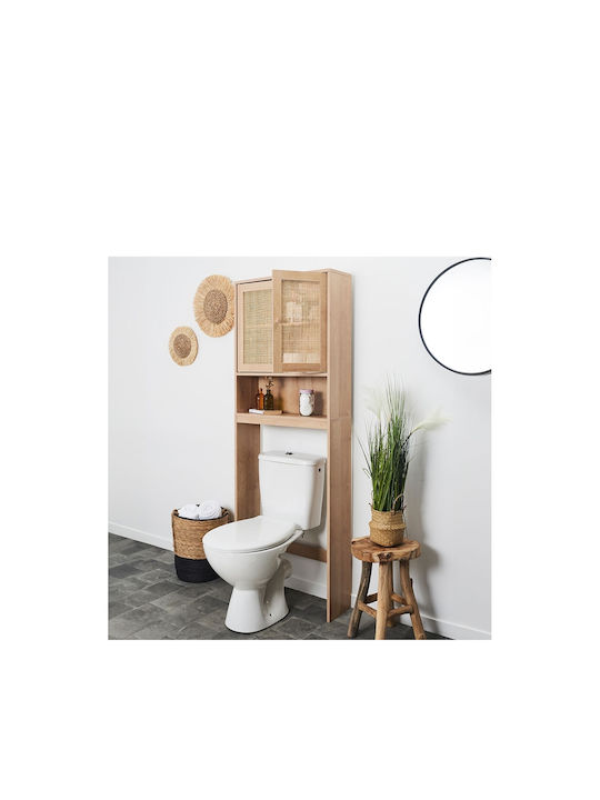 The Home Deco Factory Επιδαπέδια Ραφιέρα Μπάνιου Ξύλινη 60x20x166cm