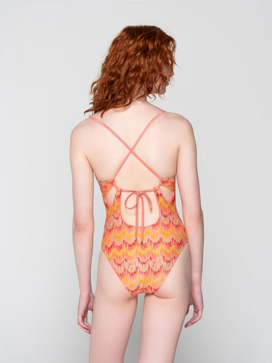 Luna One-Piece Swimsuit Coral