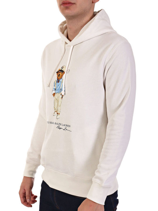 Ralph Lauren Men's Sweatshirt with Hood white