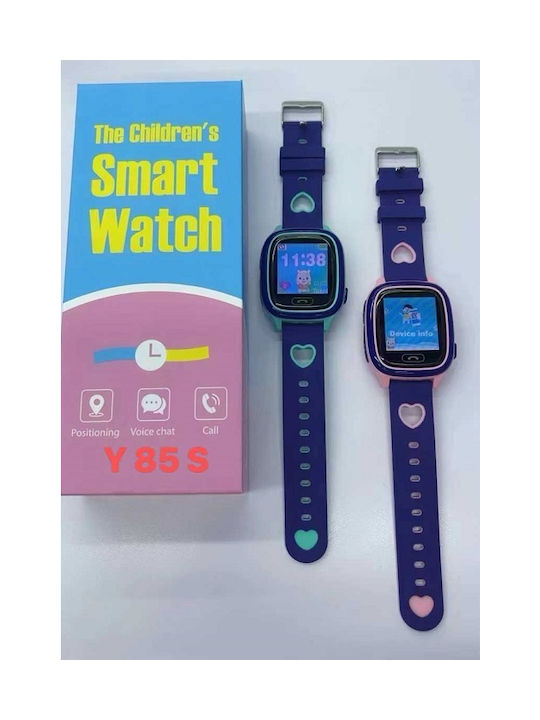 Y85s Kinder Smartwatch mit Kautschuk/Plastik Armband Pink