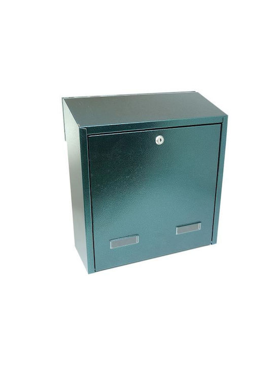 Damech Cutie Poștală pentru Exterior Inox în Culoarea Verde 37.5x17.5x40cm