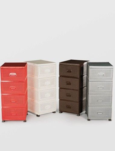 Sterk Συρταριέρα Rattan Πολύχρωμη 46x37.5x91cm Sterk Συρταριέρα Rattan Πολύχρωμη 46x37.5x91cm