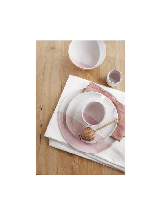 Kaemingk Servierschüssel Rund Keramik Rosa mit Durchmesser 15.2cm 1Stück