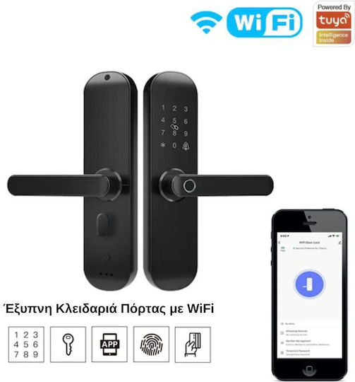 MOES Έξυπνη Κλειδαριά WDL-ZX-202-EN Wi-Fi με Εφαρμογή