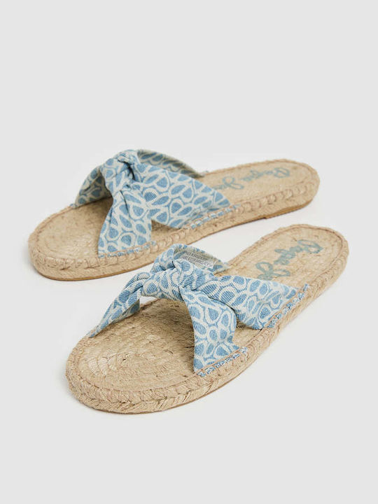Silva Thelma Women's Flat Sandals in Blue Color