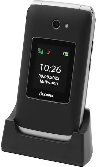 Olympia Vitus Dual-SIM Handy mit Großen Tasten (Englisch) Schwarz