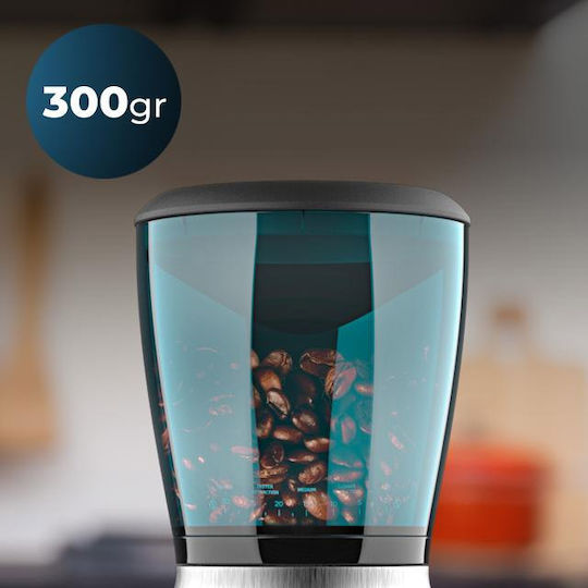 Cecotec SteelMill Touch Ηλεκτρικός Μύλος Καφέ 200W με Χωρητικότητα 300gr Μαύρος