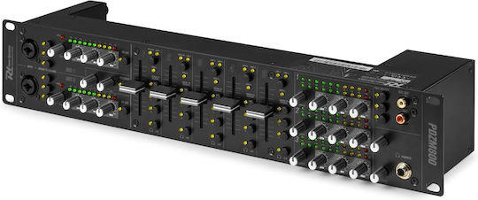 Power Dynamics Pdzm800 Rack Mount Audio Mixer Installation with 7 Channels and 3 Matrix Zone Outputs