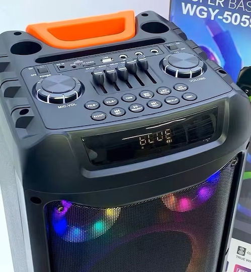 Ηχείο Karaoke με Ασύρματο Μικρόφωνο και Εφέ Φωτισμού Gy5059 888030 Μαύρο